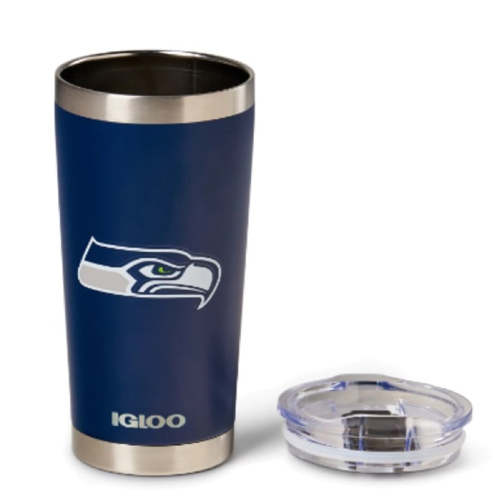 Igloo Navy Seahawks Tumbler with Clear Lid